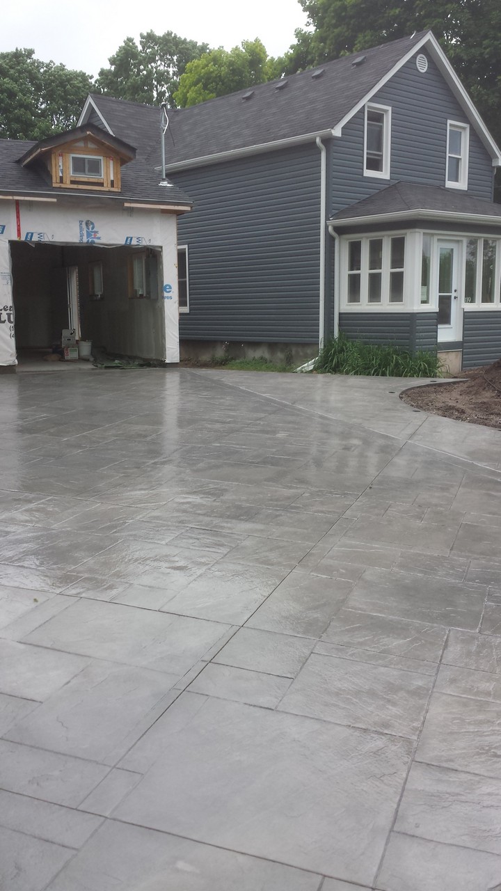 Stamped Driveway - Solid Concrete Solutions